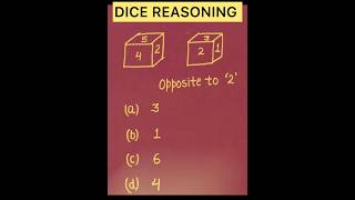 Dice reasoning questions  important dice problems  reasoning classes  Dice reasoning [upl. by Yliak]