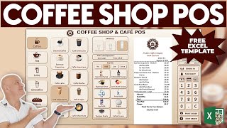 How To Create A Coffee Shop Point Of Sale In Excel [upl. by Llerruj320]