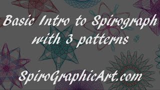 How To Spirograph A Basic Intro [upl. by Golden]