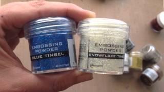 Ranger Ink  New Embossing Powder Program [upl. by Myrle579]