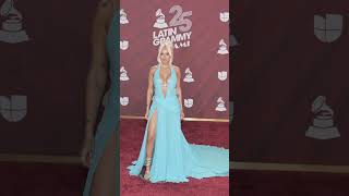 Karol G Attends the 25th Annual Latin Grammy Awards in Miami shorts [upl. by Notneuq]