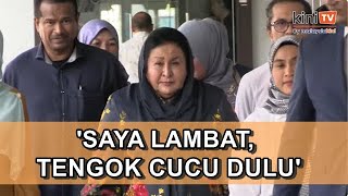 Saya lambat  Rosmah hadir beri sokongan kepada Najib [upl. by Curhan559]