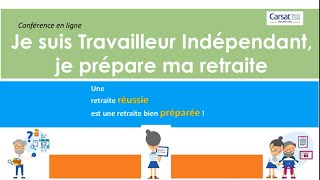 Je suis travailleur indépendant je prépare ma retraite [upl. by Leighton]