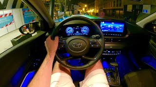 New Hyundai BAYON 2022  NIGHT POV test drive amp full REVIEW 10 TGDI DCT [upl. by Gadmon]