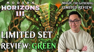 Modern Horizons 3 Limited Set Review Green  Magic The Gathering [upl. by Ahsener]