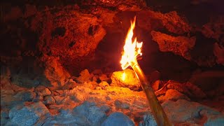 Luz en la CUEVA ¿Cómo Hacer Una ANTORCHA de SUPERVIVENCIA con materiales naturales [upl. by Neelyhtak]