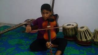 Andara yaye Song Violin cover  Dinaga Sewhas Perera [upl. by Enywtna]