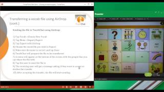 How to use AirDrop to transfer TouchChat vocabulary files [upl. by Higginson581]