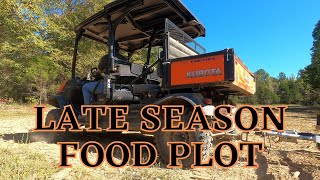 Late Season Food Plot  Tilling w Box Blade [upl. by Neiv715]