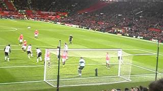 View from the stands Phil Jones goal vs Norwich City Capital One Cup [upl. by Bogoch403]