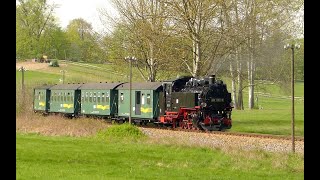 Lößnitzgrundbahn im Frühling [upl. by Taddeo]