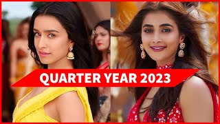 2023s Most Viewed Indian Songs on YouTube  Top 25 Indian Songs of Quarter Year 2023 [upl. by Aekal231]