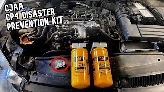 Preventing VW TDI CP4 disaster Installing dual 2 micron fuel filters and metering valve bypass [upl. by Gerlac]