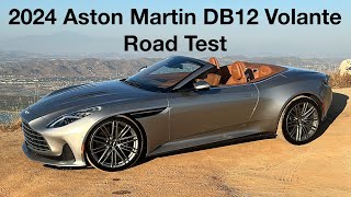 2024 Aston Martin DB12 Volante Road Test [upl. by Nosnevets]