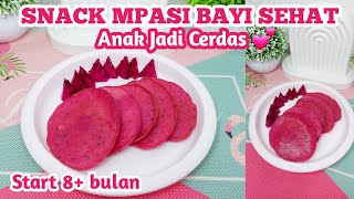 RESEP SNACK MPASI TINGGI KALORI ANTI GTM  SNACK MPASI BAYI  MPASI DARI TELUR  PANCAKE BUAH NAGA [upl. by Ludie]