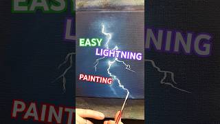 How to paint Lightning ⚡oil paint techniques howtopaint lightning shortsart [upl. by Herzog]