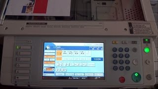 How to Scan using RICOH Copier [upl. by Aisatsanna]