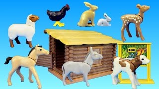 Playmobil Zoo Farm Animals Building Set  Animals for children [upl. by Amilb]