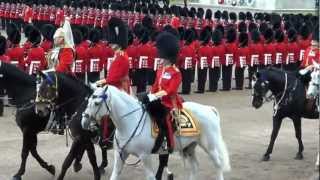 Her Majesty the Queen arrives at Trooping the Colour 16062012 [upl. by Sivla]