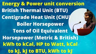 Energy Unit Conversion in Hindi  Power Unit Conversion  Kcal to kJ  Kcal to kWh  BTU to kJ [upl. by Averi]