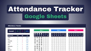 How to Build an Attendance Tracker in Google Sheets [upl. by Aibos]