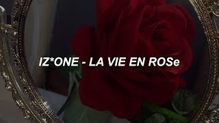 IZONE 아이즈원  라비앙로즈 La Vie en Rose Easy Lyrics [upl. by Retluoc]