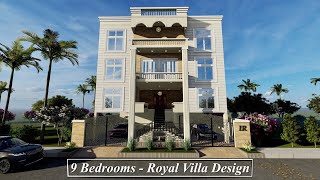 50X70 Royal Villa Design  3500 Sqft Design with full 3D Walkthrough [upl. by Dominy]