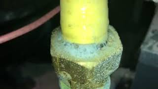 Gas leak meter locked repair and pressure test [upl. by Ayamat]