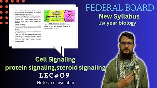 Cell Signaling  Protein signaling  steroid signaling  class 11 [upl. by Gunilla]