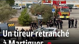 Un tireur retranché dans le quartier Briselames à Martigues [upl. by Dino]