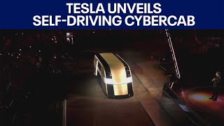 Tesla unveils selfdriving CyberCab  FOX 7 Austin [upl. by Lait]