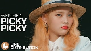 Weki Meki  Picky Picky Line Distribution [upl. by Anelrahs]