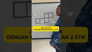 Jadi 4 kotak dengan memindahkan 2 stik [upl. by Emelia555]