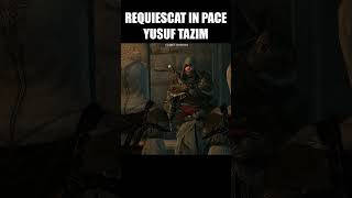 Yusuf Tazim Death and Ezio Auditore pissed off speech  Assassins Creed Revelations Gameplay [upl. by Nalani]