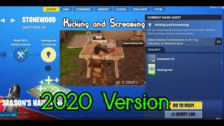 2020 Fortnite Save The World Stonewood Questline Tutorial Kicking and Screaming [upl. by Loralee955]