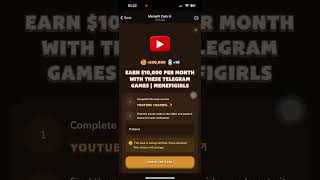 Earn 10000 Per Month With These Telegram Games  Memefi Video Code [upl. by Einhorn]