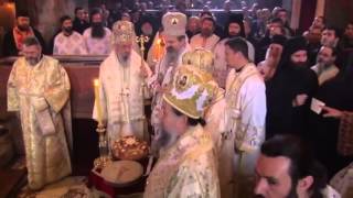 Serbian Patriarch Irineus chants with monks and People in ancient Orthodox Monastery [upl. by Violet]