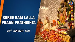 Shree Ram Lalla Praan Prathishta  22nd January 2024 [upl. by Elaen]