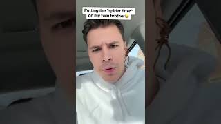 Spider Filter Prank video trending foryou funny fyp shorts viralvideo prank spiderprank [upl. by Acinnod]