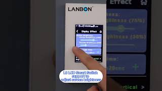 Lanbons L8LCD Smart Switch offers the ability to adjust screen brightness for optimal viewing [upl. by Nytram]