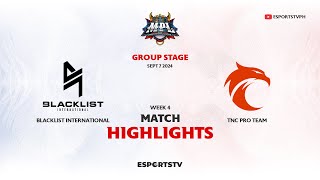 Blacklist International vs TNC Pro Team HIGHLIGHTS MPL PH S14 TNC VS BLCK ESPORTSTV [upl. by Kellie733]