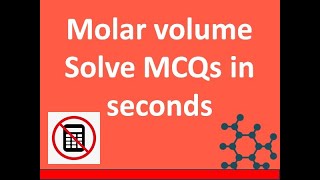 MDCAT15  Molar Volume  STP  RTP  Solve MCQs without calculator in seconds  Tips amp Tricks [upl. by Ynnam]