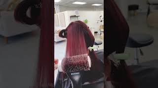 tutorial de plancha de pelo hairstyle hairstraightening hair [upl. by Eerdna]