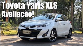 Toyota Yaris XLS Hatch 2019 avaliação  Falando de Carro [upl. by Adlog]