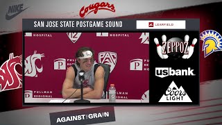 WSU Football John Mateer San Jose State Postgame  92024 [upl. by Dorran]