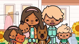 Family Morning Routine In The BIG FAMILY HOME 🏡  VOICED 🔊   Toca Life World 🌎 [upl. by Derreg]