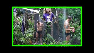 Im a celebritys georgia toffolo eyes up jamie lomas as he showers in the jungle [upl. by Aicenert]