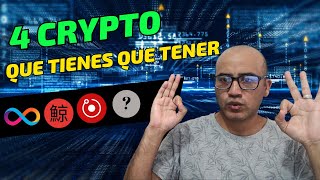 Las 4 criptomonedas con potencial de X100 crypto [upl. by Ahsinan]