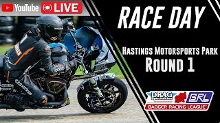 2024 Bagger Racing League Round 1  Motorsport Park Hastings  Full Live Broadcast [upl. by Jaddo620]