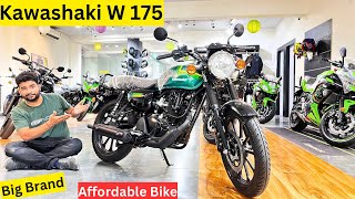 Kawasaki New Launch W175 Bike On Road price Mileage Features Detail Review  Kawasaki W175 New Model [upl. by Onairot]